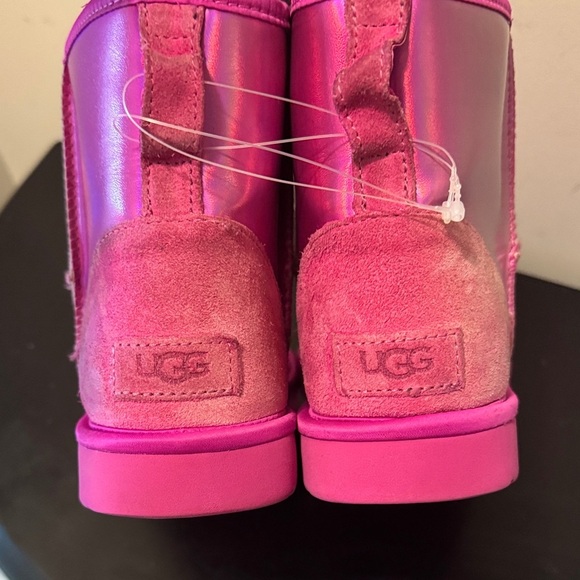 UGG Pink Metallic Ankle Boots - Picture 13 of 14